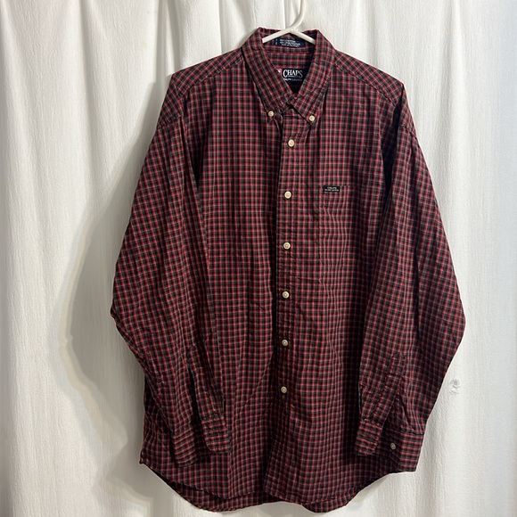 Chaps Ralph Lauren. Size large. Men’s button up long sleeve shirt. - Picture 7 of 8